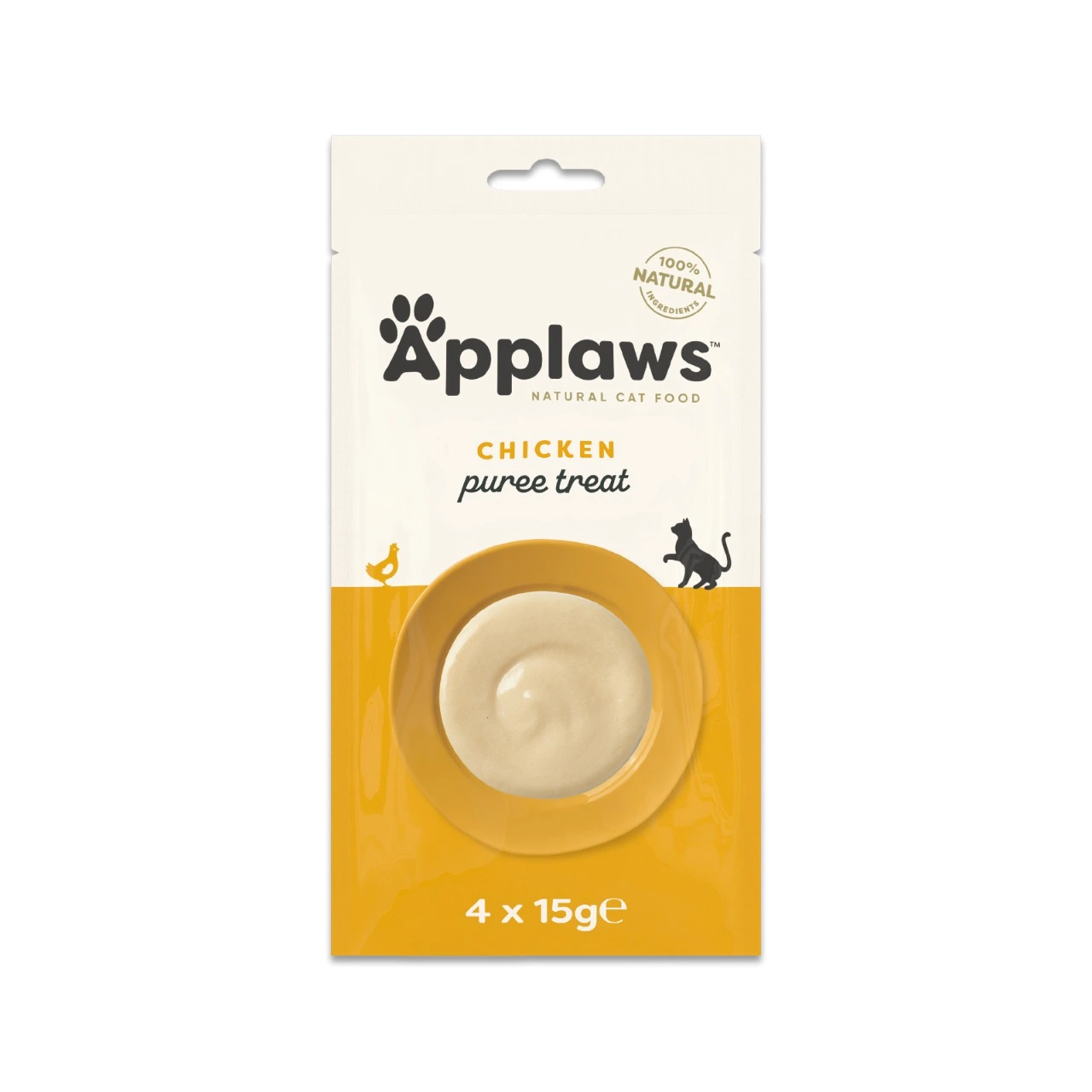 Applaws Chicken Creamy Lickable Treat kattesnack 4 x 15 g